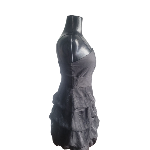 Black Spaghetti Strap Layered Dress S - Picture 4 of 6